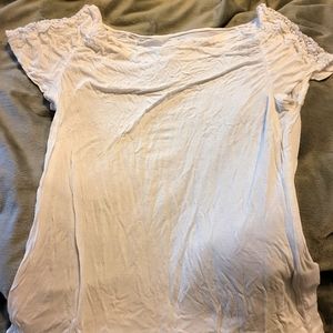 NY&Co White Lace sleeve shirt